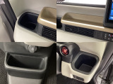 収納スペースや、ドリンクホルダーもついています。長距離ドライブで活躍する必需品ですね♪