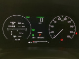 スピードメーターはこちら!すっきりとしたデザインで、昼間でも夜間でも見やすい設計になっています。