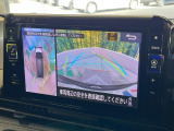 【アラウンドビューモニター】専用のカメラにより、上から見下ろしたような視点で360度クルマの周囲を確認することができます☆死角部分も確認しやすく、狭い場所での切り返しや駐車もスムーズに行えます。