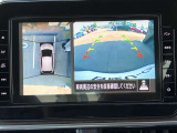 アラウンドビューモニター装備!空から見ているような映像によって不慣れな場所での車庫入れや縦列駐車等はもちろん狭い道でのすれ違いも安心♪