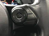 ステアリングスイッチ付き。前方から目を離すことなく操作することが可能です。