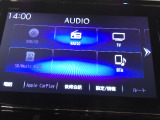 フルセグテレビ搭載。DVD・CD再生にも対応しています。