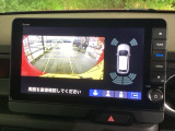 便利な3ビュー切り替え、ガイド線表示付きのバックカメラです!後退時、後方の視界をサポートします!