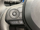 ステアリングスイッチ付き。前方から目を離すことなく操作することが可能です。
