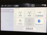 Bluetooth(ブルートゥース)接続機能付き。スマートフォンなどからお気に入りの音楽をワイヤレス再生できます。ドライブがさらに楽しくなりますね。