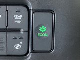 ★ECONスイッチ★ エコドライブを加速しよう!スイッチをONにすると、運転の仕方によるロスを抑え込み燃費をよくするようクルマが頑張ります(*^ー^*)燃費向上にチャレンジ♪
