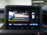 バックカメラの画像です。ガイドラインがスムースな車庫入れをサポートいたします。車庫入れの安心感がアップしますね。