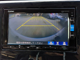 バックカメラの画像です。ガイドラインがスムースな車庫入れをサポートいたします。車庫入れの安心感がアップしますね。