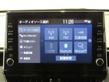 ディスプレイオーディオ搭載です。ハンズフリー通話や音楽再生、スマホを接続してナビゲーションと楽しみ方が広がります(^^♪