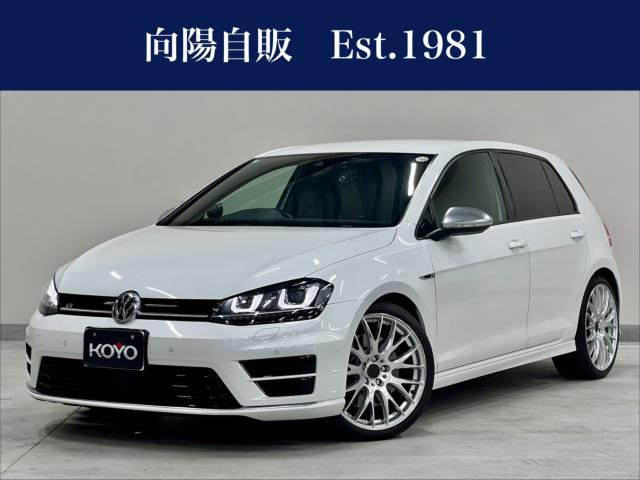 ゴルフ R 4WD RAYS19インチAW/レムスマフラー/黒革シート/純正ナビTV/バックカメラ/