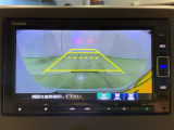 リアカメラ付で、後方をナビ画面で確認。車庫入れも安心です。もちろん、バックギアと連動しています。