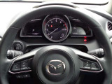 ステアリング周りはスッキリしていて運転に集中できます。