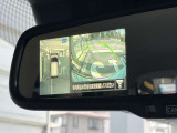 【アラウンドビューモニター】ルームミラーでも全周囲カメラの画像が確認できます!!