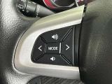 ステアリングスイッチ付き。前方から目を離すことなく操作することが可能です。