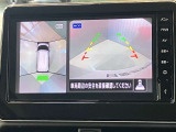 【アラウンドビューモニター】車を上から見下ろしているかのような映像で周囲の状況がひと目で確認、狭い駐車場に駐車するときも安心です♪