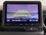 便利な3ビュー切り替え、ガイド線表示付きのバックカメラです。後退時、後方の視界をサポートします