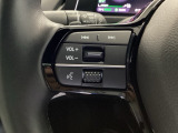 ステアリング左手側はオーディオ関連の操作スイッチです。視線を逸らすことなく運転に集中できます