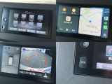 純正7インチディスプレイオーディオです。Bluetooth接続・AppleCarPlay/AndroidAuto接続対応です。アラウンドビューモニターが映ります。