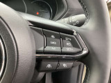 レーダークルーズコントロール付車です。こちらのステアリングスイッチで設定が可能で、車間距離の認識、車速の設定、追従走行等が全車速において可能です。高速道路や長時間の運転時に大変便利です。