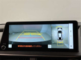 パノラミックビューモニター(全周囲モニター)です☆おクルマを空から見たように表示します。周囲の死角の確認に貢献します