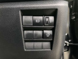 ヘッドライト光軸上下調整機能付き車両です。各種スイッチ部
