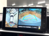 【パノラミックビューモニター】専用のカメラにより、上から見下ろしたような視点で360度クルマの周囲を確認することができます☆死角部分も確認しやすく、狭い場所での切り返しや駐車もスムーズに行えます。