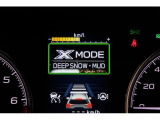 X-MODEは路面に応じてモードを選択するだけで4輪の駆動力やブレーキなどを最適にコントロール。悪路からのスムーズな脱出をサポートします。