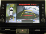 車両を上から見たような映像を映し出すパノラミックビューモニター付きです。