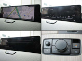 視認性が良い12.3インチの画面。地デジTVやコネクティッドサービスに対応。スマートフォンをワイヤレスで連携させてナビアプリ等が使える『Apple CarPlay / Android Auto』に対応