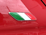フェンダーにはイタリア国旗カラーバッジを装着