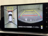 パノラミックビューモニターを装備。駐車場や交差点でクルマを真上から見るように周囲を確認できます。機能の詳細は販売店スタッフまでおたずねください。