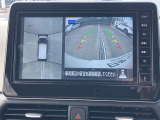 アラウンドビューモニターです☆車の前後左右にカメラがついており駐車時には上から車を見たような画面が見れますので、4方向の状況を確認することができる便利な機能です☆