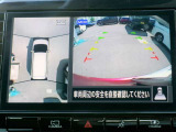 アラウンドビューモニター。クルマを上空から見下ろしているかのような映像で、駐車の際、周囲の安全を確認できます!
