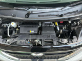 エンジンルームも綺麗です。日産整備士がしっかり整備をしてお渡しします