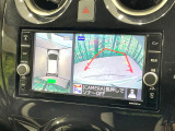 【アラウンドビューモニター】専用のカメラにより、上から見下ろしたような視点で360度クルマの周囲を確認することができます☆死角部分も確認しやすく、狭い場所での切り返しや駐車もスムーズに行えます。