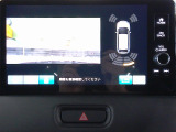 バックカメラの画像です。ガイドラインがスムースな車庫入れをサポートいたします。車庫入れの安心感がアップしますね。