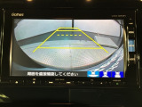 リバースギアに入れるだけで後方の表示へ切り替わります。夜間や雨の日の駐車も楽になりますよ。