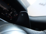 ステアリングパドルシフト『クイックなシフト操作が可能!レスポンスが高く、運転者様のギア変則にしっかりとついてきてくれます!ジャガーと一体となれる装備です。』