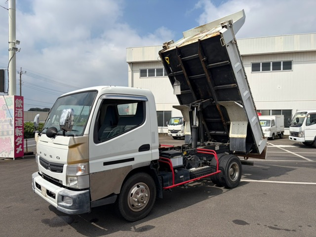 キャンター ダンプ 土砂ダンプ 高床 4トン積載 自動コボレーン
