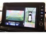 純正のマルチビューカメラが装備されています!上から見下ろしたような視界のカメラが駐車をサポートします!