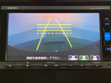 バックでの車庫入れも安心です!リアカメラが付いているバックモニター付のナビを装備しております。操作線もついており距離感も画面から確認できます。