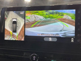 【アラウンドビューモニター】専用のカメラにより、上から見下ろしたような視点で360度クルマの周囲を確認することができます☆死角部分も確認しやすく、狭い場所での切り返しや駐車もスムーズに行えます。