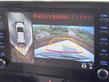 【パノラミックビューモニター】専用のカメラにより、上から見下ろしたような視点で360度クルマの周囲を確認することができます☆縦列駐車や幅寄せ時に活躍してくれます♪