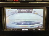 バックガイドモニター(リバース連動)で、後方を確認しながら安心して駐車することができます。運転初心者も熟練者も必須の機能ですよ!
