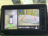 【マルチアラウンドモニター】専用のカメラにより、上から見下ろしたような視点で360度クルマの周囲を確認することができます☆死角部分も確認しやすく、狭い場所での切り返しや駐車もスムーズに行えます。
