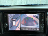 車の周囲が一目でわかる、アラウンドビューモニター