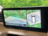 【アラウンドビューモニター】専用のカメラにより、上から見下ろしたような視点で360度クルマの周囲を確認することができます☆死角部分も確認しやすく、狭い場所での切り返しや駐車もスムーズに行えます。