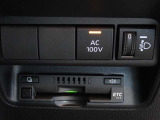 非常時やキャンプなどに役立つAC100Vコンセント付きです。ETCも装備してます。