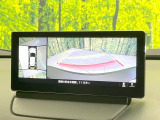 【360&deg;ビューモニター】専用のカメラにより、上から見下ろしたような視点で360度クルマの周囲を確認することができます☆死角部分も確認しやすく、狭い場所での切り返しや駐車もスムーズに行えます。
