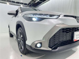 フォグランプ装着車です。暗い夜道の車両前方を明るく照らします